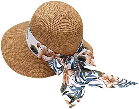 כובעי קיץ לנשים טרנדיות כובע קש רחב חוף כובעים וכובעים מתקפלים כובעי שמש כובעי שמש כובעים תקליטונים