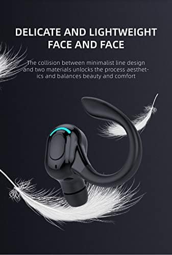 אוזניות Braiyv Bluetooth, אוזניות אלחוטיות ללא ידיים עם מיקרופון, 6-8 שעות נהיגה אוזניות Bluetooth