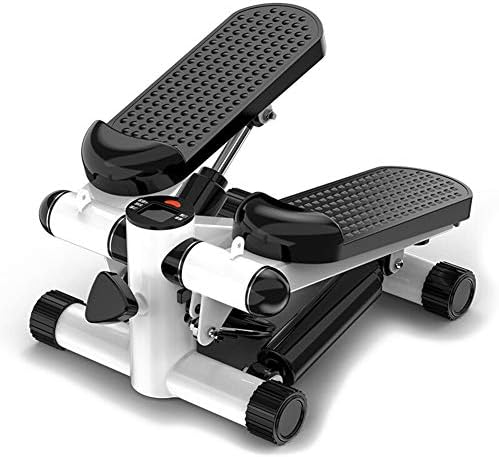Topyl Mini Stepper Fitness Cardio מאמן תרגיל, צעד מדרגות כושר, מכונת צעד טוויסט עם רצועות התנגדות וצג LCD שחור