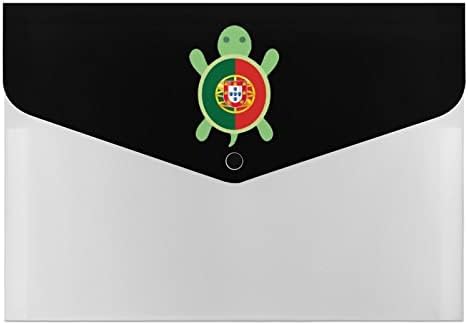 פורטוגל דגל צב הרחבת קובץ תיקיית נייד 6 כיסים האקורדיאן קובץ מחזיק נייר מסמך ארגונית