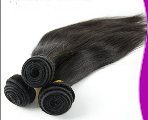 זול 8א משלוח חלק תחרה סגר עם חבילות ישר ברזילאי לא מעובד שיער צרור עסקות 3 חבילות וסגירה טבעי צבע 12סגירה+1616