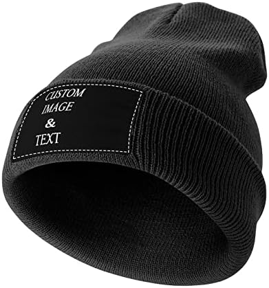 כובע סרוג מותאם אישית כובע כפה בהתאמה אישית הוסף תמונה משלך טקסט כובע סריג חורפי כפה