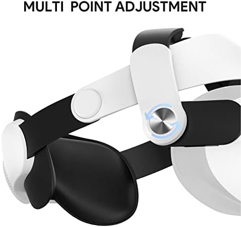 אביזרי רצועת ראש של Pusokei, רצועת עילית לתמיכה ונוחות משופרת ב- VR, החלפת סרט מתכווננת לאוזניות Oculus