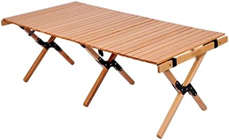 חיצוני קמפינג פיקניק עץ שולחן מתקפל אגרול שולחן אגוז נייד מתקפל עצמי נהיגה סיור שולחן
