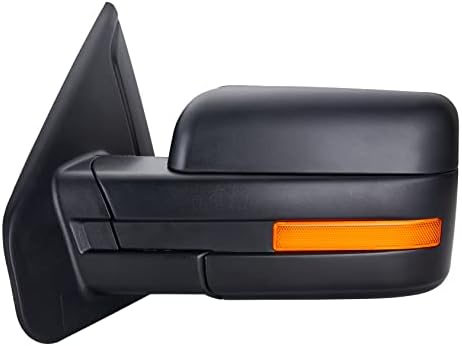 Zaposts ging מראה מתאים לשנים 2007-2014 פורד F150 מחומם עם אות ענבר, W/Light Light, קיפול ידני, צד נהג