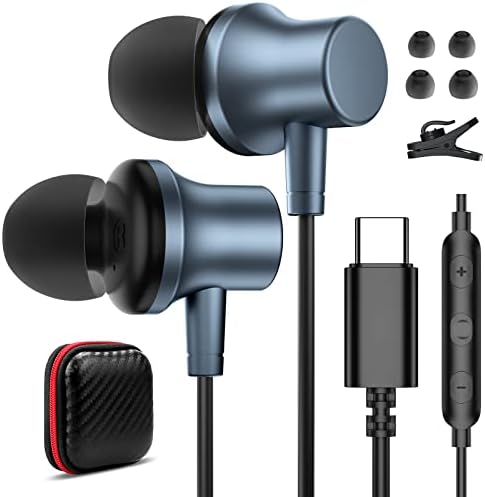 USB C אוזניות סוג C אוזניות אוזניות קוויות מגנטיות עבור Samsung A53 A54 Galaxy S23 Ultra S22 S21 S20