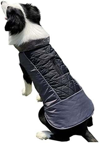 מעיל כלב סתיו וחורף כלב אפוד מרופד בגדי כלבים חיצוניים בגדים כפול-צד אטום למים בגדי חיות מחמד בגדים