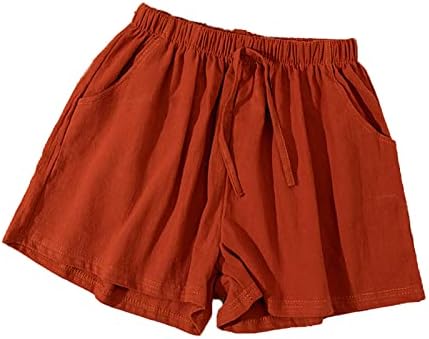 נשים שרושות מותניים מזדמנים מותניים מזדמנים צבעים טהורים מכנסיים קצרים בקיץ חוף קלים מכנסיים קצרים עם כיסים