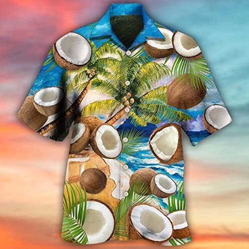 כפתור הוואי של גברים מטה חולצות 2023 תלת מימד הדפס אופנה לגברים מזדמנים של חולצה עם שרוולים קצרים של גברים פרחים