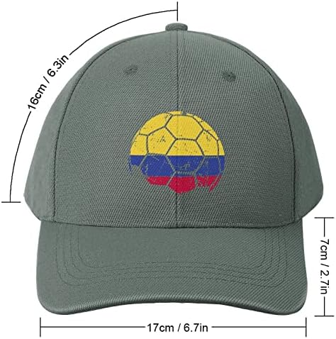 קולומביאני דגל כדורגל בייסבול כובע מתכוונן אבא כובע נהג משאית כובע לגברים נשים