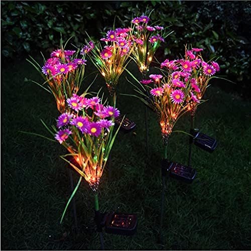 SJYDQ 2 PCS אורות פרחים סולאריים אור סולארי חיצוני לגינה פטיו בחצר האחורית מנורת גן עיצוב גן אור
