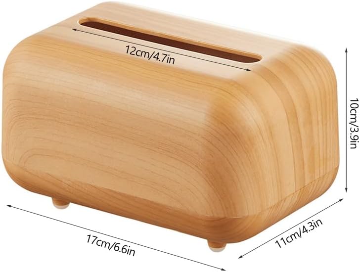 BKDFD קופסת רקמות מחזיק אחסון מחזיק כיסוי מעץ נייר טואלט מיכל קופסת רכב שולחן עבודה קופסת שולחן עבודה