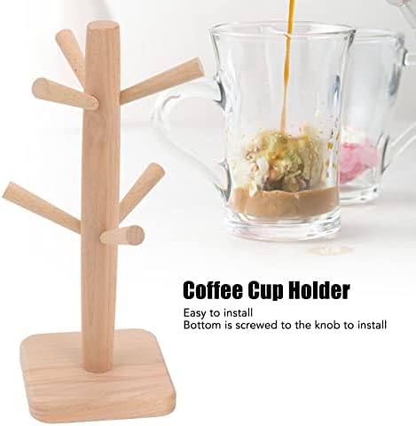 יצירתי עץ ניקוז מחזיק כוס, אשור תלם עיצוב ביתי תה מתלה כוס קפה כוס קולב ספל אדום יין כוס אחסון