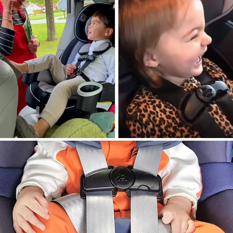 אבזם קליפ חגורת בטיחות מושב למנעול קליפ חזה עגלת רכב, שומר מתכוונן אוניברסלי לתינוק וילדים ，