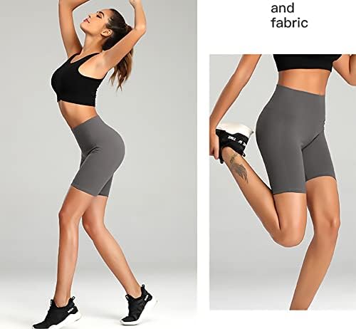 Searipe Womens מתכווננת קשירה קשירה הרמת מכנסי יוגה קצרים בקרת בטן רצה מותניים גבוהה מכנסיים קצרים