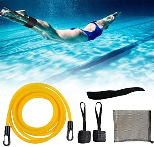 מתכוונן לשחות אימון התנגדות אלסטי חגורת שחייה ממתח בטיחות חבל לטקס צינורות