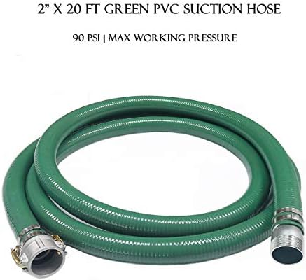 ערכת משאבת צינור פריקה כוללת צינור שטיפה אחורית כחול בגודל 2 אינץ' בגודל 50 אינץ '& 2 אינץ 'צינור יניקה ירוק בגודל