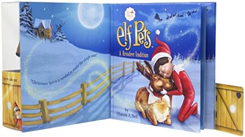 האלף על המדף: מסורת חג המולד כחולה עיניים בצפון נערת שדורה עם האלף על מדף: אייל חיות מחמד של שדון