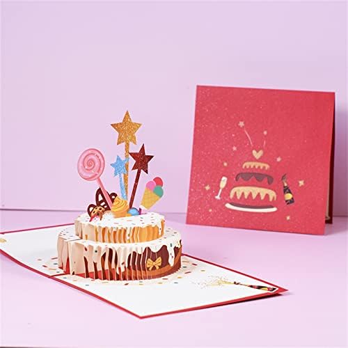 כרטיסי חג ההודיה וינטג 'יצירתי כרטיסי ברכה תלת -ממדיים כרטיסי ברכה זיכרון עוגת יום הולדת תלת מימד כרטיס