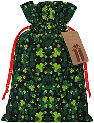 שרוכי חג המולד מתנת שקיות סנט-פטריק-מסיבת-שמרוק מציג גלישת שקיות חג המולד מתנת גלישת שקי שקיות בינוני