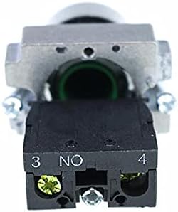 DJDLFA 5PCS/LOT XB2 BA31 XB2-BA31 ירוק רזנט עצמי רגעי סומק כפתור כפתור 1 N/O לחצן שטוח החלף החלף