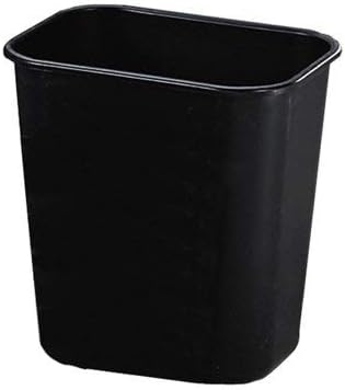 גומי מסחרי גומי 295500 ק ג שולחן פח פלסטיק, מלבני, 3 1/2 גל, שחור