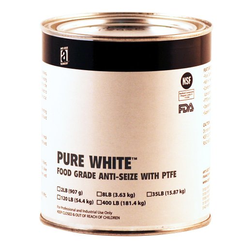 לבן טהור 31003 תרכובת אנטי-גודל בדרגה מזון עם PTFE, 3 גרם, לבן, הדבק