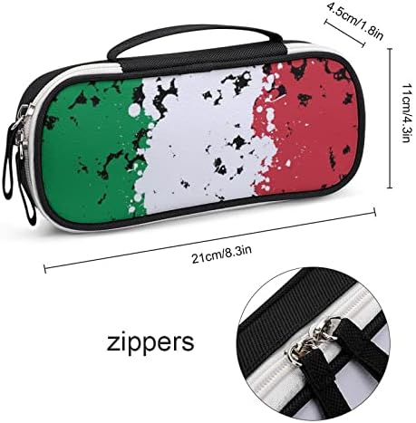כתמים של גראנג 'דגל איטליה דגל קיבולת גבוהה עפר עט עט נייד נשיאה לשקית איפור שקית עט עט עם סגירת רוכסן