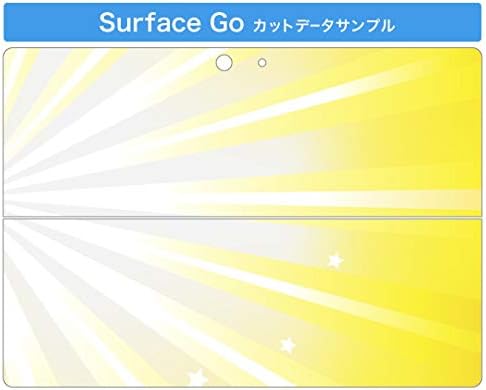 כיסוי מדבקות Igsticker עבור Microsoft Surface Go/Go 2 עורות מדבקת גוף מגן דק במיוחד 001936 פשוט צהוב פשוט