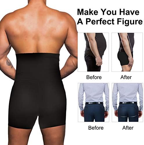 אם קודיי גברים בקרת בטן בגדי צורה מכנסיים קצרים מותניים גבוהים הרזיה מעצב גוף מחוך דחיסת תחתונים בוקסר קצר
