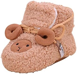 תינוק נעלי פעוט מגפי רך תחתון פעוט נעליים בתוספת קטיפה עבה החלקה גדול כותנה נעלי פעוט להתלבש