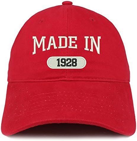 חנות הלבשה אופנתית תוצרת בשנת 1928 כובע כותנה מוברש 928 יום הולדת 95