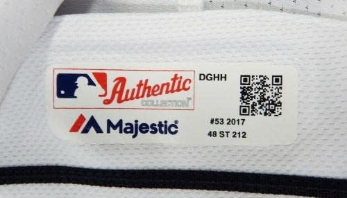 2017 דטרויט טייגרס וורוויק סאופולד 53 משחק השתמשו בג'רזי לבן 48 DP20894 - משחק משומש גופיות MLB
