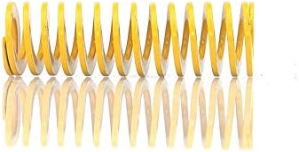 החלף קפיץ חילוף צהוב צהוב אור ארוך העומס חותמת דחיסה עובש קפיץ קוטר חיצוני 18 ממ קוטר פנימי 9 ממ אורך 20-65 ממ