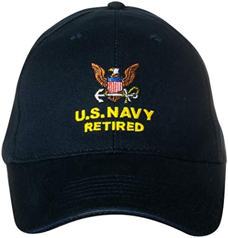 כובע מתכוונן כחול כהה של חיל הים האמריקני