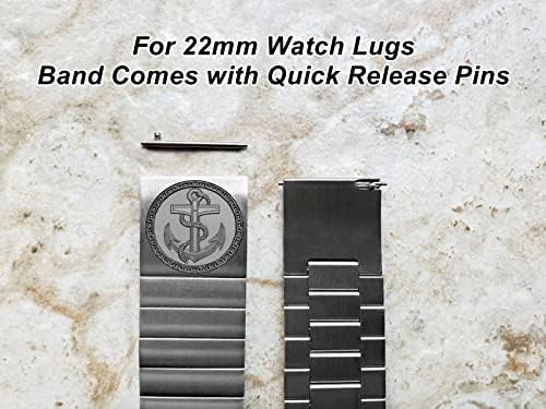 רצועת פס חרוטת של ניקסטון ל 22 ממ 24 ממ 25 ממ רוחב רוחב שעונים יוקרה מזדמנים מסורתיים ושעוני