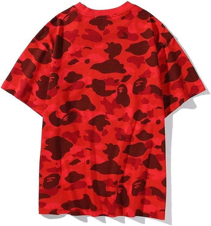 חולצת קוף קיץ של טיפלון קמו קז'ואס תלת מימד תלת מימדי היפ הופ גרפי לגברים נשים צוואר עגול מזדמן