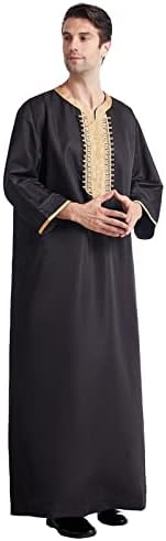 חולצות שמלה של BMISEGM לגברים רזים מתאימים לגברים המוסלמים המוסלמים האמצעיים שמונה שרוול שמונה