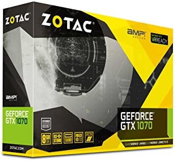Zotac geforce gtx 1070 אמפר! מהדורה, ZT-P10700C-10P, 8GB GDDR5 ICESTORM קירור VR Cardic