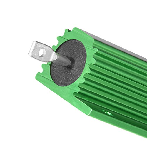 uxcell aluminum case instrucor 100w 10k אוהם ירוק ירוק לממיר החלפת LED 100W 10krj