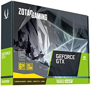 Zotac Gaming Geforce GTX 1660 מעריץ סופר תאום, 6GB GDDR5, 192-BIT, 1785MHz, 8GBPS, PCI Express 3.0