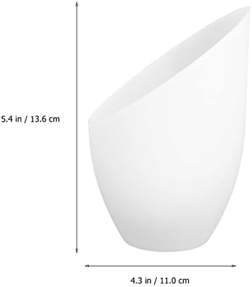 CABILOCK 5 יחידות מנורה כיסוי מלפך פלסטיק נוטה פרסה לבנה מלמפה חלופ