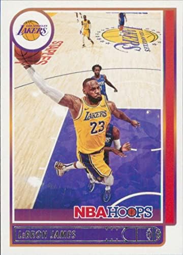 2021-22 Panini Hoops 136 לברון ג'יימס לוס אנג'לס לייקרס NBA כרטיס מסחר בכדורסל