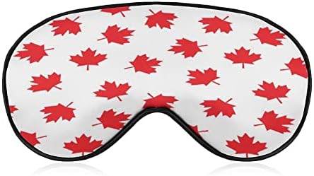 קנדה עלה מייפל ישן מסכת עיניים מכסה עיניים חמוד גוון עיניים מצחיק עם רצועה מתכווננת לגברים נשים