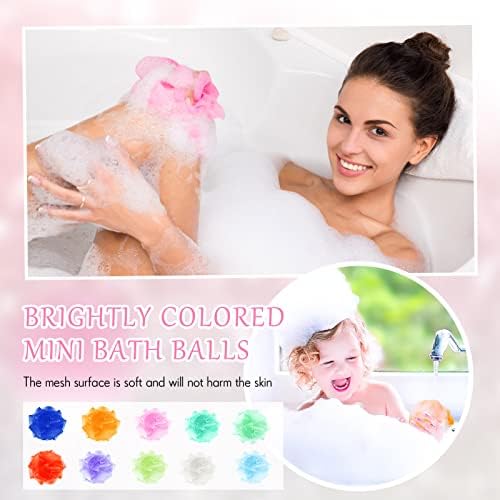 אמבטיה קטנה או מקלחת ספוג צבעים שונים מגוונים לופאה פילינג רשת לופה ספוג מיני נסיעות מקלחת נשף צבעוני אמבטיה פוף