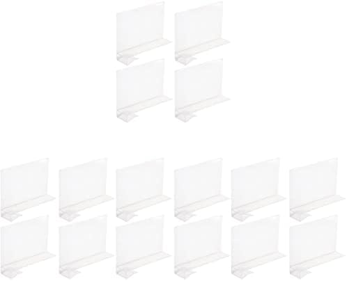Zerodeko 16 PCS מדפים רב פונקציונליים מחלקים ספרי ספרייה מחלקים מחלקים מדף ארונות פלסטיק