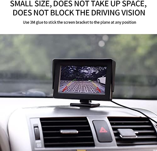 B-QTech 4.3 אינץ 'צבע TFT LCD צג מצלמת גיבוי צג תצוגה אחורית רק תצוגה של מצלמה אחורית עבור רכב שטח רכב