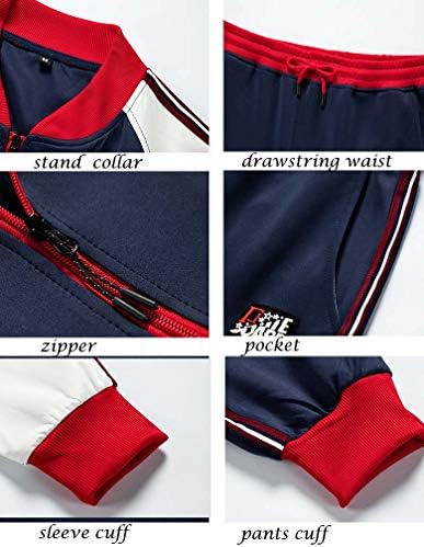 אימוניות גברים ליטקינג 2 חלקים תלבושת מקרית שרוול ארוך חליפת זיעה סט חליפות ריצה ספורט רוכסן מלא