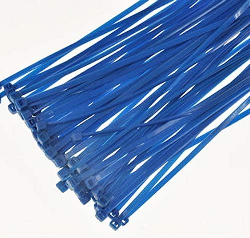 100-1000 חתיכות קשרי כבלים מקצועיים קשרי כבלים 3,6x150 ממ כחולים 100 חתיכות