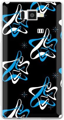 עור שני Spacer Spacer שחור x כחול / עבור AQUOS טלפון סרייה ISW16SH / AU ASHA16-PCCL-298-Y368